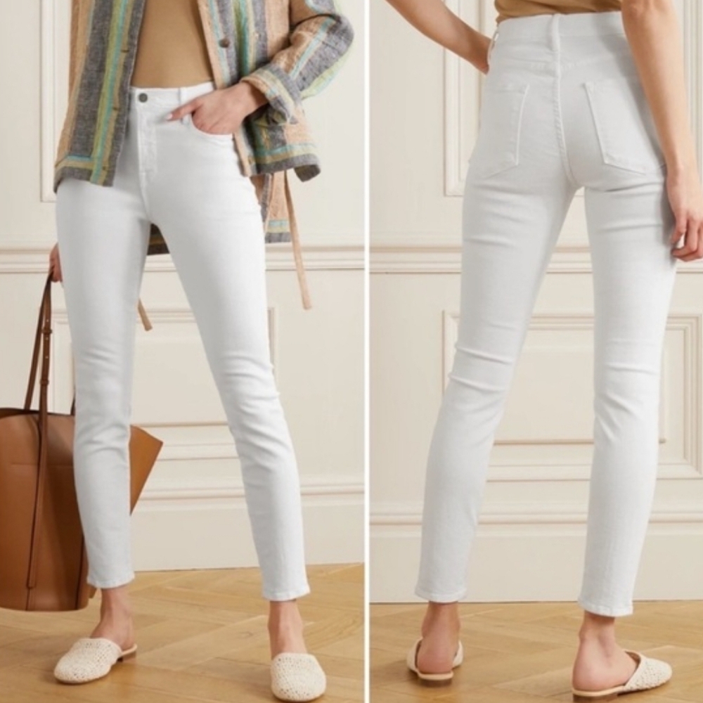 Frame Le High Skinny White Jeans Size 26